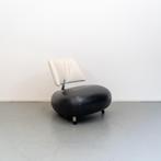 1x Leolux Pallone fauteuil zwart/wit, Niet ingevuld, Niet ingevuld, Leer, Ophalen of Verzenden