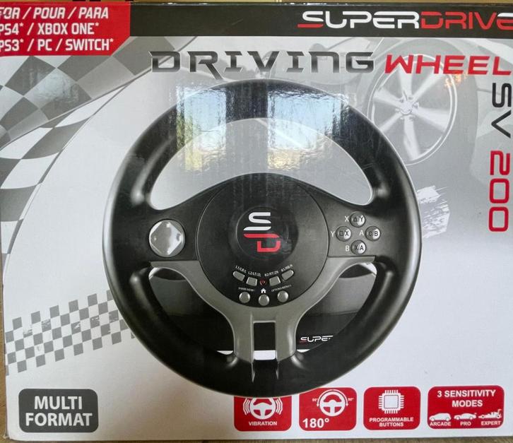 Racewiel en pedalen voor PS4, PS3, Xbox one, PC en Switch, Spelcomputers en Games, Spelcomputers | Overige Accessoires, Zo goed als nieuw