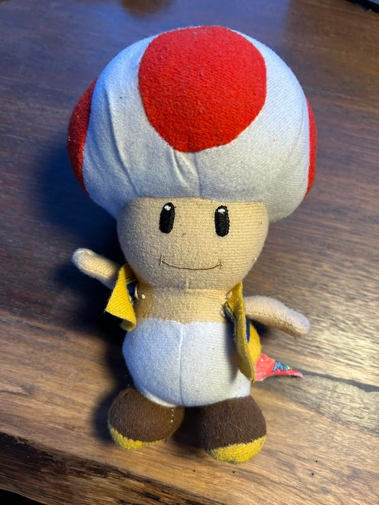 TOAD Super Mario Nintendo knuffel izgst, Kinderen en Baby's, Speelgoed | Knuffels en Pluche, Verzenden, Zo goed als nieuw, Overige typen