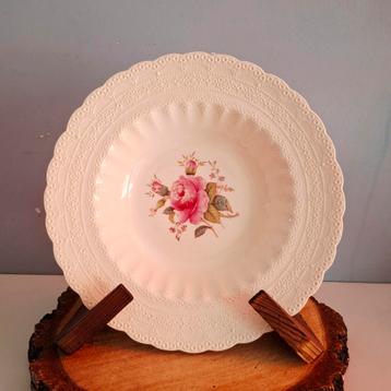 Spode's Jewel Copeland 'Billingsley Rose', 3 diepe borden beschikbaar voor biedingen