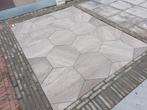 Opruiming Zeskant terrastegel beige 60/52,5x30x4cm, Ophalen, Nieuw, 10 m² of meer, Beton