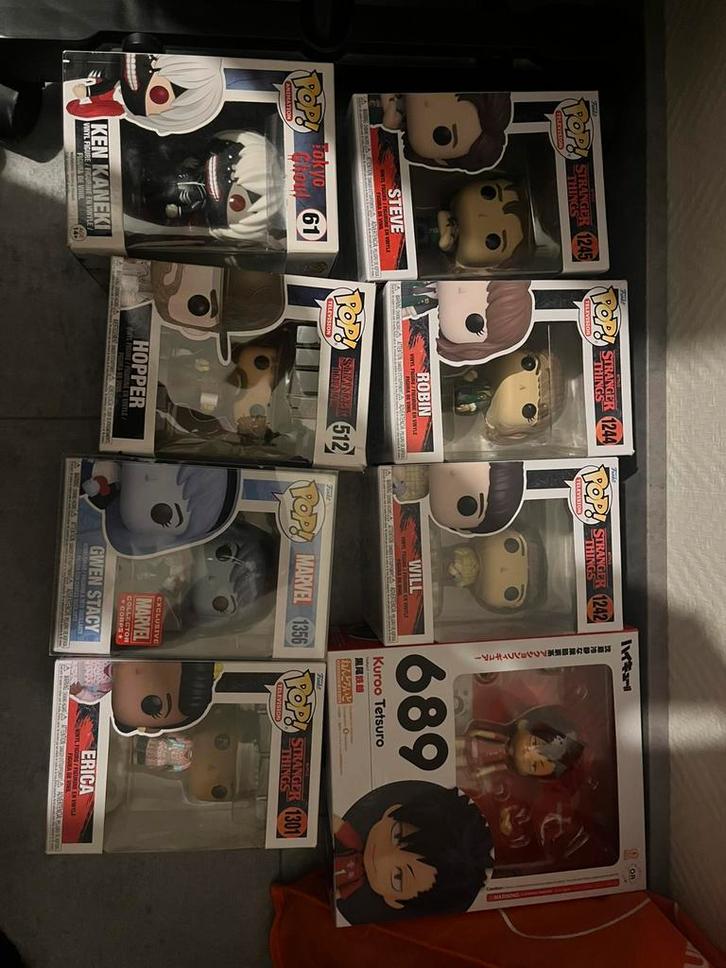 Funko Pop Verzameling - Stranger Things, Marvel, Ken Kaneki, Verzamelen, Poppetjes en Figuurtjes, Zo goed als nieuw, Ophalen of Verzenden