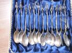 12 zilveren tls met getorste steel en kroon, Kempen & Begeer, Verzenden