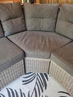 Tierra Outdoor loungeset -hoekbank met kussens,grijs wicker, Ophalen, Gebruikt, Wicker