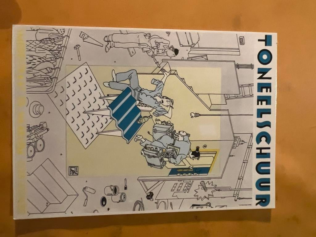 Joost Swarte kaart Toneelschuur Haarlem, Verzamelen, Stripfiguren, Ophalen of Verzenden, Suske en Wiske, Zo goed als nieuw, Beeldje of Figuurtje