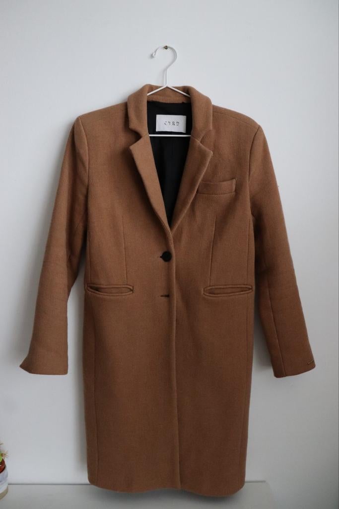 Mooie CVRD wollen mantel jas, Kleding | Dames, Bruin, CVRD, Ophalen of Verzenden, Maat 36 (S)