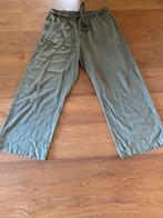 Linnen viscose broek jdy xxxl 46 48 kakigroen wijde pijpen, Verzenden, Zo goed als nieuw, JDY, Broek of Spijkerbroek