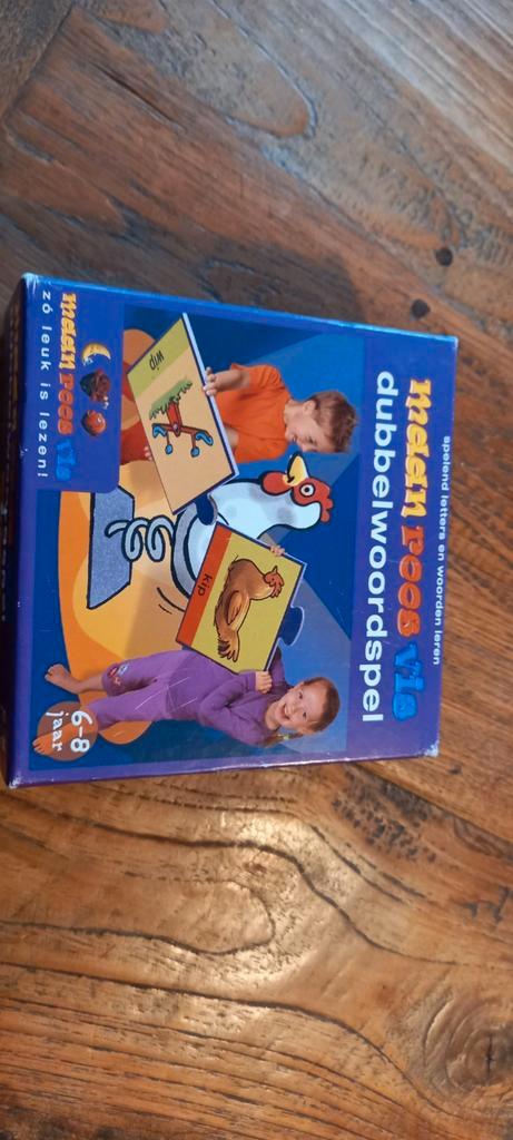 Maan, roos, vis dubbelwoordspel., Kinderen en Baby's, Speelgoed | Educatief en Creatief, Gebruikt, Taal en Lezen, Ophalen of Verzenden