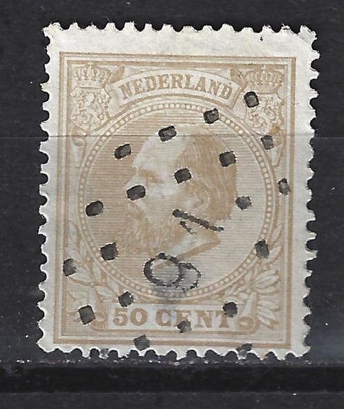 Nederland 27 geb Willem III 1872 ; OUD Nederland voor 10% CW, Postzegels en Munten, Postzegels | Nederland, Gestempeld, T/m 1940