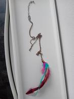 Ketting met gekleurde veren - 86 cm, Ophalen of Verzenden, Zo goed als nieuw, Overige materialen