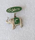 volmetaal hanger/broche van Carlsberg deens bier, Verzamelen, Ophalen of Verzenden, Gebruikt, Overige onderwerpen, Speldje of Pin