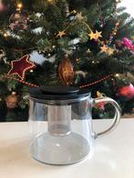 1 persoons glazen theepotje met theezeef, Ophalen of Verzenden, Nieuw