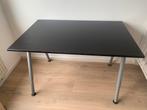 Te koop zwart bureaublad 120x80cm, Ophalen, Gebruikt