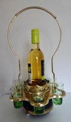 Muzikale carrousel incl 6 borrelglaasjes (fluor)met hengsel., Verzenden