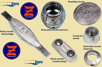 Anodes romp, roerblad, schroefas, conisch, grouper cable. beschikbaar voor biedingen