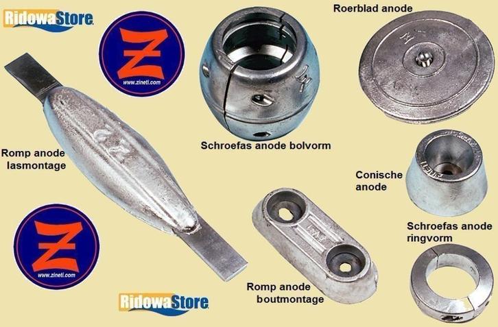 Anodes romp, roerblad, schroefas, conisch, grouper cable., Watersport en Boten, Accessoires en Onderhoud, Nieuw, Onderhoud en Reparatie