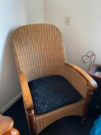 2 Rieten fauteuils, Huis en Inrichting, Fauteuils, Ophalen, Riet, Zo goed als nieuw, 50 tot 75 cm