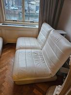 Witte leren banken, Ophalen of Verzenden, Zo goed als nieuw, 75 tot 100 cm