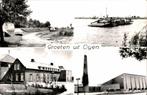 Oijen KVR04 1648 4 Foto's van Oijen, 1 Foto met Veerpont, Verzenden, 1980 tot heden, Gelopen, Limburg