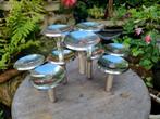 Modulaire kandelaars design space age vintage, Ophalen of Verzenden, Gebruikt, Metaal, Minder dan 25 cm