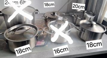 4 delig pannenset beschikbaar voor biedingen