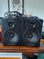 M-Audio BX5a studio monitor speakers – set met kabel, Zo goed als nieuw, 120 watt of meer, Front, Rear of Stereo speakers, Ophalen