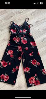 Jumpsuit met bloemen, Ophalen of Verzenden, Zo goed als nieuw, Maat 36 (S), Zwart