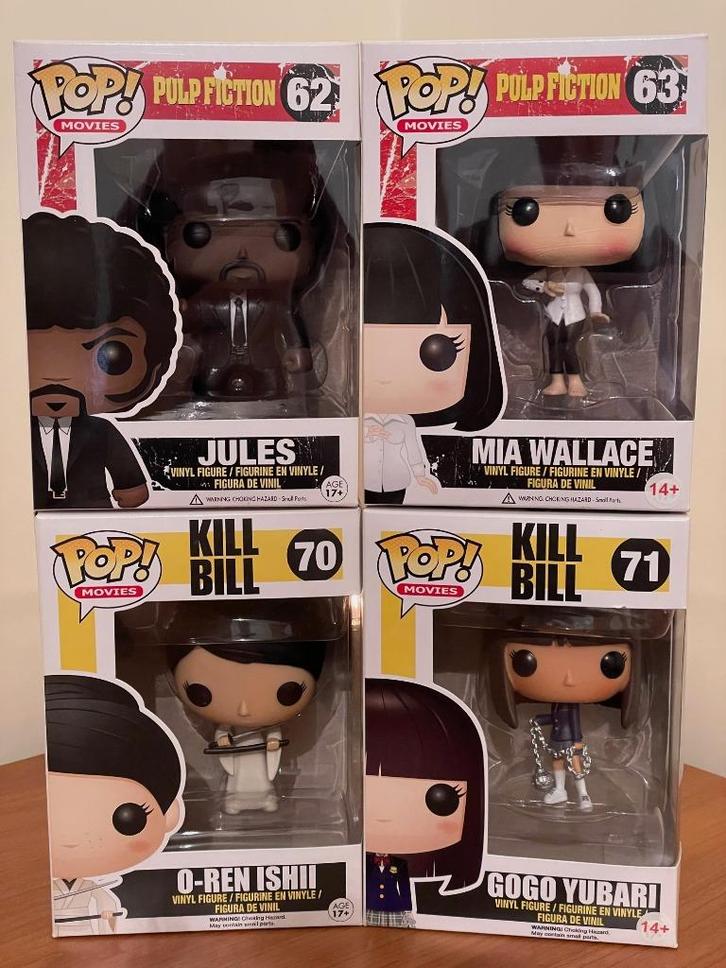 Funko POP! Pulp Fiction + Kill Bill vaulted Tarantino NIEUW, Verzamelen, Poppetjes en Figuurtjes, Nieuw, Ophalen of Verzenden