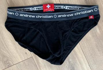 Briefs Andrew Christian zwart beschikbaar voor biedingen