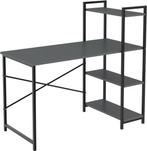 Bureau - Computertafel met planken  - Vintage - Bruin/zwart, Huis en Inrichting, Bureaus, Ophalen, Nieuw, Bureau