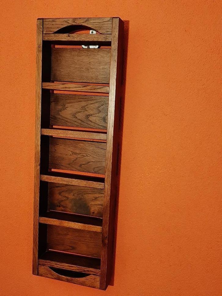 Eikenhouten wandkastje / steenmal, Antiek en Kunst, Antiek | Meubels | Kasten, Ophalen