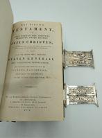 Bijbel met zilveren sloten, S.T. Reitsma, Heerenveen, 1886, Antiek en Kunst, Antiek | Boeken en Bijbels, Verzenden, Bijbel