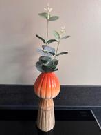 Oranje paddenstoel vaasje, Ophalen, Aardewerk of Porselein, Nieuw, Oranje