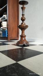 koperen kandelaar 52 cm hoog  voet 16 cm, Antiek en Kunst, Antiek | Kandelaars, Ophalen, Koper of Brons