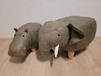 Kinder stoel / poef / kruk olifant en nijlpaard, Ophalen, Zo goed als nieuw, Rond, Minder dan 50 cm