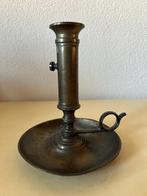 antieke messing blaker of schuifkandelaar, Antiek en Kunst, Antiek | Kandelaars, Ophalen of Verzenden, Koper of Brons