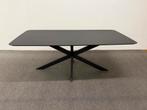Rechthoekige eettafel HPL zwart 200x100, 100 tot 150 cm, 200 cm of meer, Ophalen of Verzenden, Zo goed als nieuw