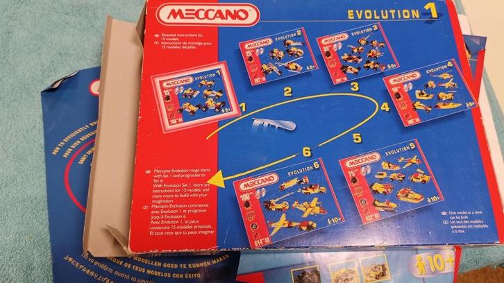 Meccano Evolution 1 – Bouw je eigen chaos (met metaal!), Antiek en Kunst, Antiek | Speelgoed, Ophalen of Verzenden