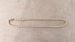 Vintage parelketting met antiek sluiting, Ophalen of Verzenden, Gebruikt, Wit