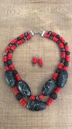 Rood koraal ketting, Sieraden, Tassen en Uiterlijk, Kettingen, Nieuw, Ophalen of Verzenden, Steen of Mineraal, Met edelsteen