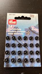 24. Prym drukknopen zwart 7 mm – nr. 341153, Ophalen of Verzenden, Zo goed als nieuw, Rits of Sluiting