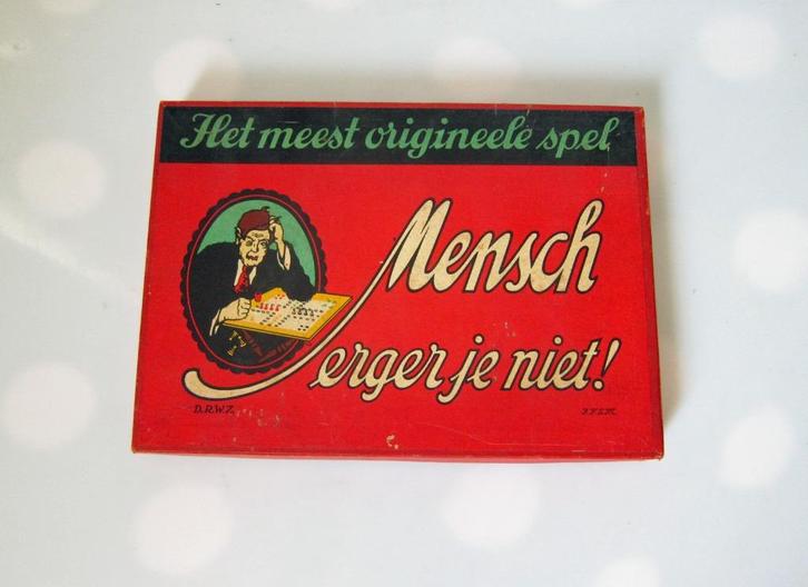 Antiek "Mensch erger je niet!" DRWZ / JFSM jaren 1920-1930, Antiek en Kunst, Antiek | Speelgoed, Ophalen of Verzenden