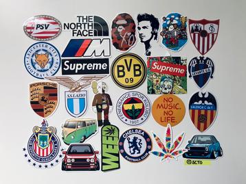Stickers voetbal PSV Chelsea Kaws Bape BMW VW auto MK1 MK2 beschikbaar voor biedingen