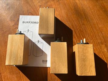 Ikea burfjord bed poten 10cm hout beschikbaar voor biedingen