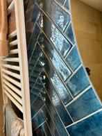 Novabell Visgraat blauw glans tegels 6x25 (0,75m2 - 50stuks), Doe-het-zelf en Verbouw, Tegels, Ophalen, Overige materialen, Wandtegels