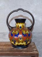 Zeldzame Gouda Holland Plateel Vaas Boogvaas Kurba Plazuid, Antiek en Kunst, Antiek | Keramiek en Aardewerk, Ophalen of Verzenden