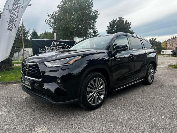 Toyota Highlander 2.5 Vvt-i 248pk Hybrid Aut 2021 Zwart, Auto's, Toyota, Particulier, Highlander, Hybride Elektrisch/Benzine, Volledig hybride