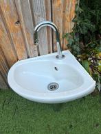 Duravit wc hoek fontein met Grohe kraan, Ophalen, Gebruikt, Chroom, Toilet