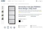 Binnendeur Svedex NDB900 zwart stomp links sluitzijde, Doe-het-zelf en Verbouw, Deuren en Horren, Ophalen, 80 tot 100 cm, 215 cm of meer