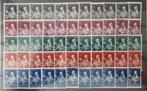 NVPH 313-317 gestempeld (11x). Kinderzegels 1938., Verzenden, T/m 1940, Gestempeld